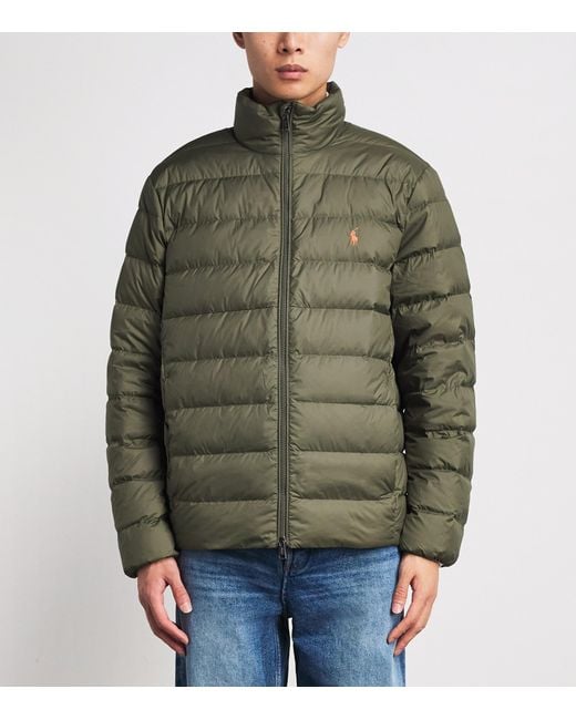 Polo Ralph Lauren Green Down Packable Colden Jacket for men