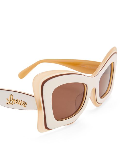 Loewe Pink X Paula's Ibiza Layered Butterfly Sunglasses