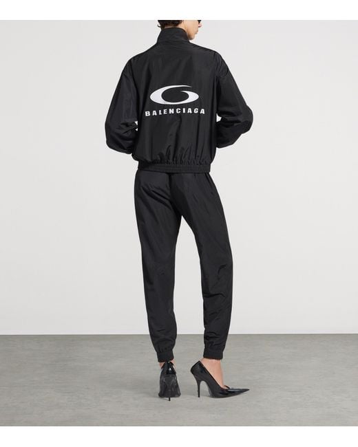 Balenciaga Black Loop Sports Icon Tracksuit Jacket