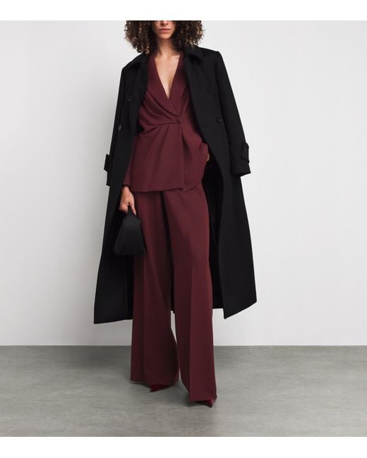 Max Mara Purple Draped Blazer