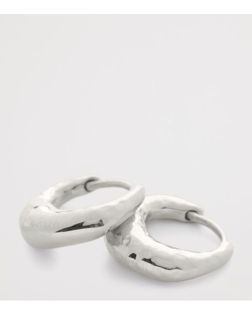 Monica Vinader Metallic Sterling Deia Huggie Earrings