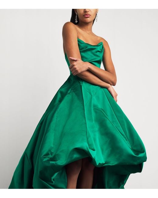 Vivienne Westwood Green Silk Victoria Gown