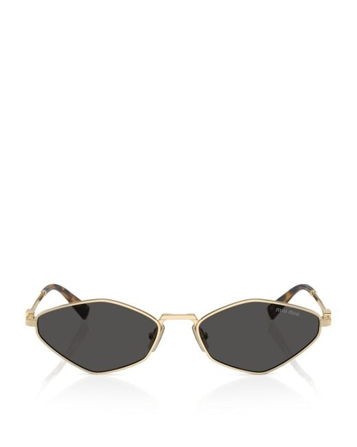 Miu Miu Metallic Mu 56Zs Gld Shn Gry