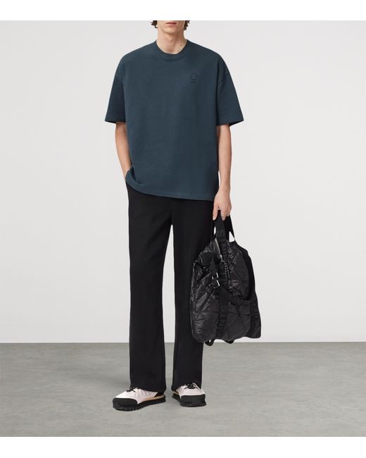 AllSaints Blue Organic Cotton Haven T-Shirt for men