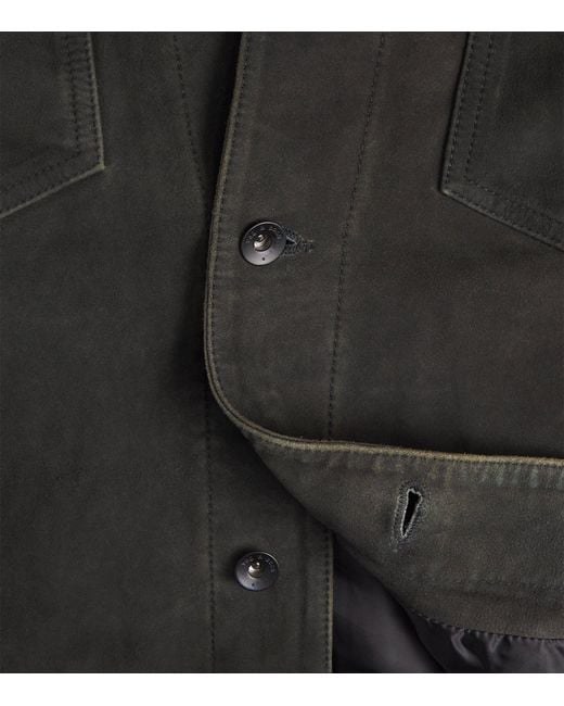 Rag & Bone Black Goat Suede Jacket for men
