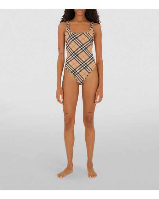 Burberry Natural Check Swimsuit