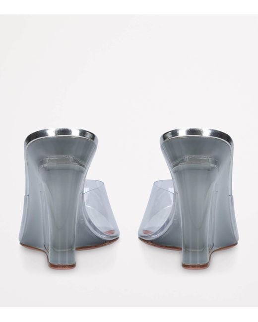 AMINA MUADDI Blue Lupita Heeled Mules 105