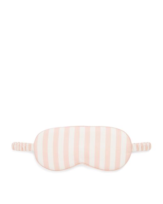 Harrods Pink Cotton Stripe Sleep Mask