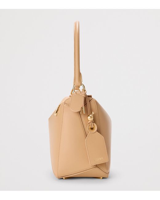 Loewe Natural Medium Leather Featherlight Puzzle Top-Handle Bag