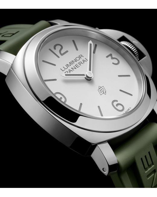 Panerai Metallic Steel Luminor Watch 44mm for men