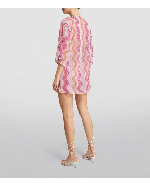 Missoni Pink Zigzag Beach Cover-up