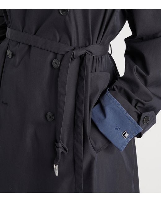 Prada Blue Cotton Vintage-Look Shirt for men