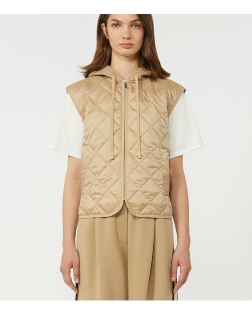 Weekend by Maxmara Natural Padded Quilted Gilet