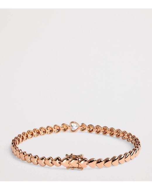 Anita Ko Natural And Diamond Heart Bracelet