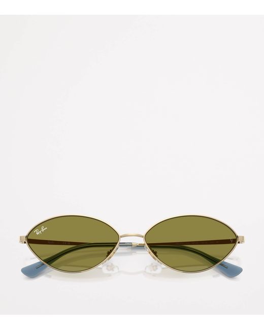 Ray-Ban Green Rb3757 Kai Bio-Based Oval Sunglasses