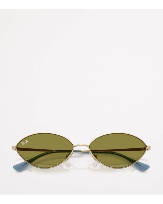 Ray-Ban Green Rb3757 Kai Bio-Based Oval Sunglasses