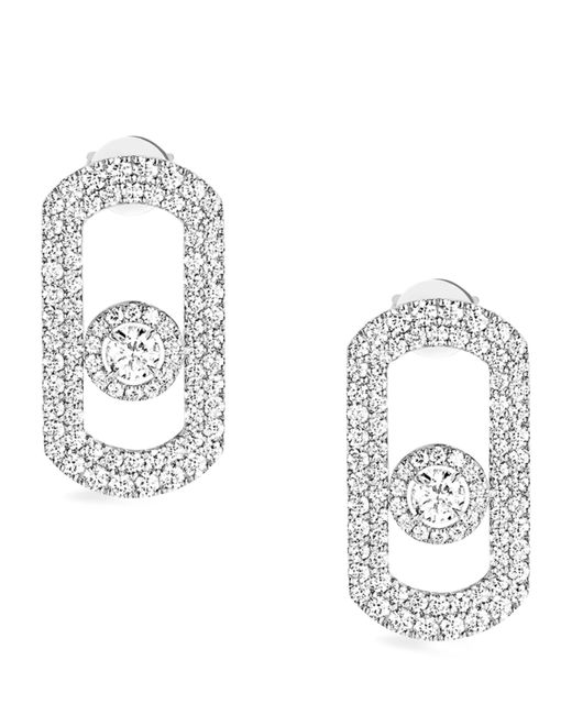 Messika Metallic And Diamond So Move Pavé Earrings