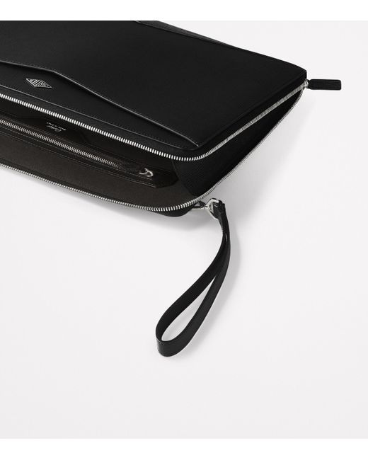 Cartier Black Leather Losange Portfolio Bag for men