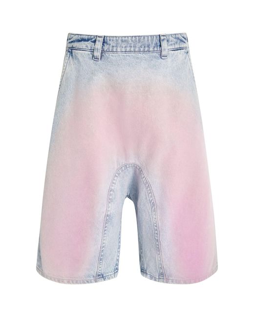 Y. Project Blue Souffle Denim Shorts for men