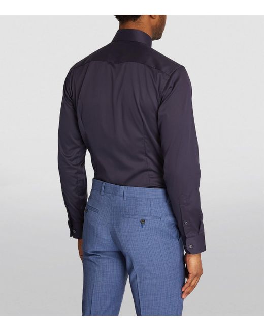 Eton of Sweden Blue Cotton Slim-Fit Shirt for men