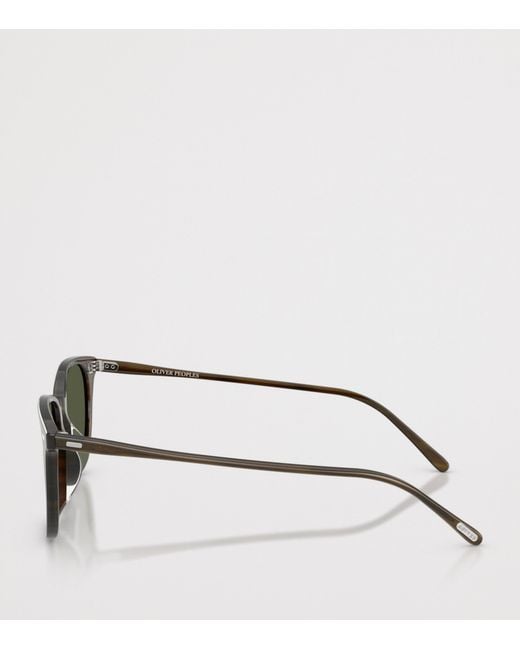 Oliver Peoples Green Laedin Square Sunglasses