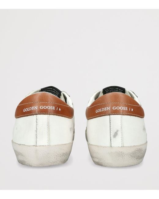 Golden Goose Deluxe Brand White Leather Super-Star Sneakers for men