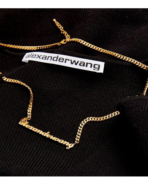 Alexander Wang Black Chain-detail Sweater