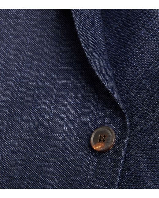 Paul Smith Blue Linen-wool Jacket for men