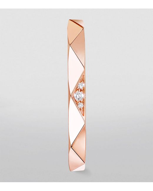 Graff Pink Rose Gold And Diamond Laurence Signature Ring