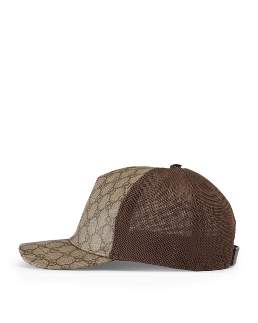 Gucci Brown GG Supreme Baseball Hat for men