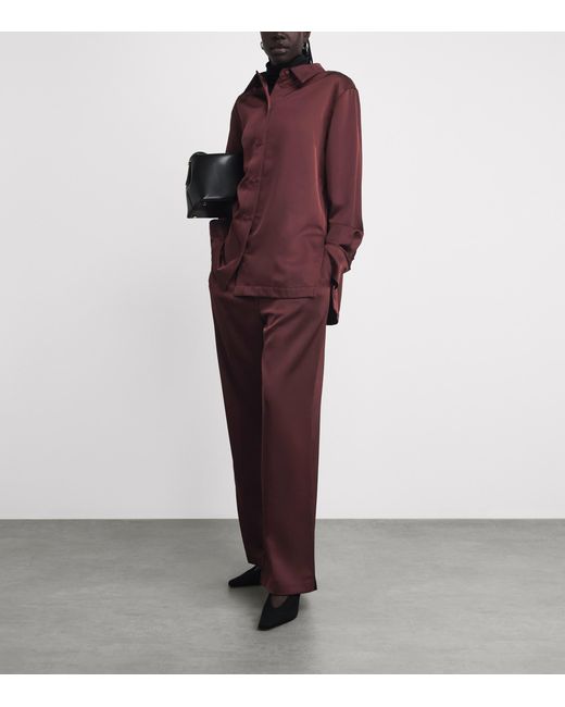 Camilla & Marc Purple Satin Ground Shirt