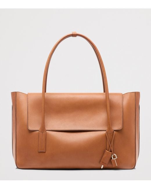 Tom Ford Brown Large Leather Eclipse Shoulder Bag