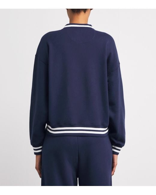 Polo Ralph Lauren Blue X Wimbledon V-Neck Sweatshirt