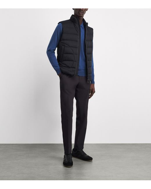 Herno Blue Technical Drawstring Trousers for men