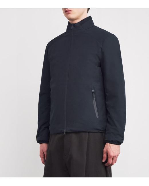 Woolrich Blue Down Waterproof Sailing Bomber Jacket for men