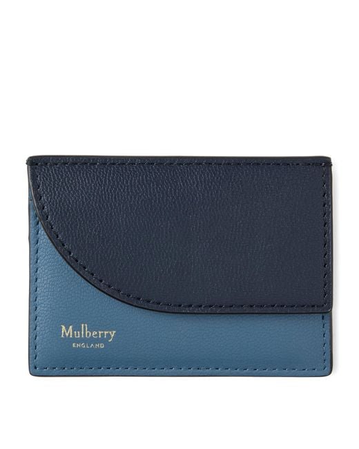 Mulberry Blue Compact Cardholder Brighton-Night Sky