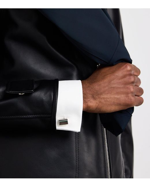 Deakin & Francis Gray Sterling Mother-Of-Pearl Cufflinks for men