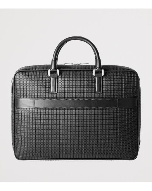 Serapian Black Slim Stepan Briefcase for men