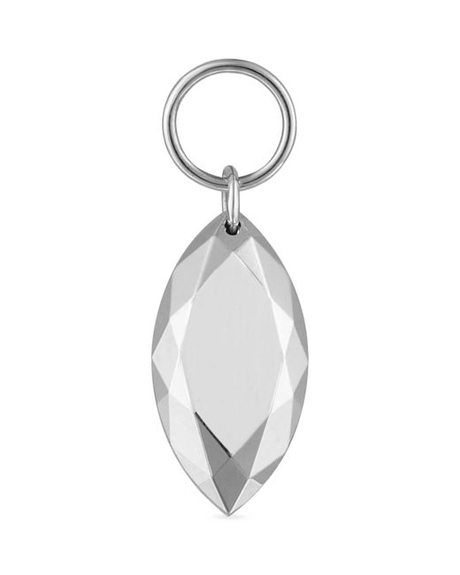 Maria Tash White Faceted Marquise Charm