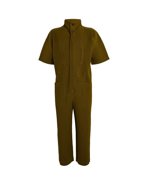 Homme Plissé Issey Miyake Green Pleated Jumpsuit for men
