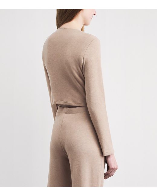 Leset Natural Jersey Lauren Cropped Cardigan