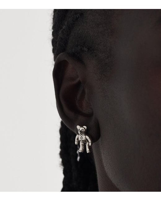 Vivienne Westwood Natural Diamante Heart Earrings