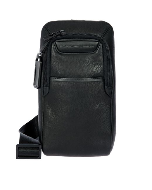 Porsche Design Black Leather Roadster Evo Cross-Body Bag