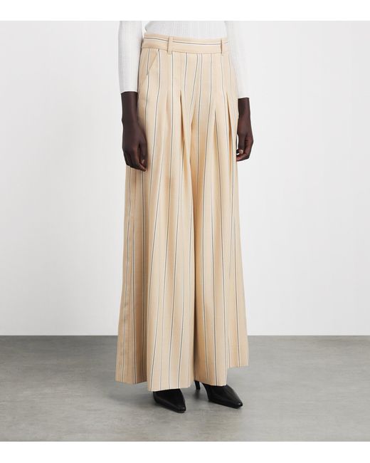 ME+EM Natural Wool-Blend Ultra-Wide Trousers