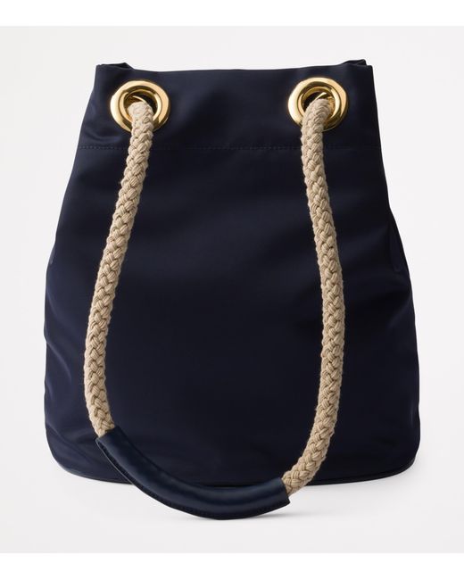 Prada Blue Small Re-Nylon Mariner Bucket Bag