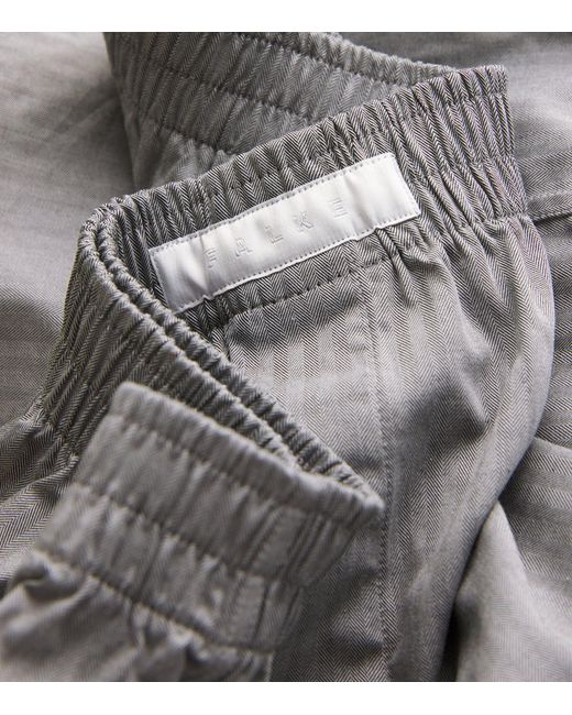 Falke Gray Cotton Boxer Shorts for men