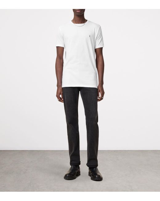 AllSaints White Organic Cotton Tonic T-Shirt for men