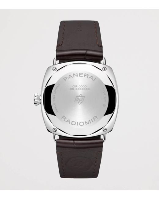 Panerai Gray Stainless Steel Radiomir Quaranta Watch for men