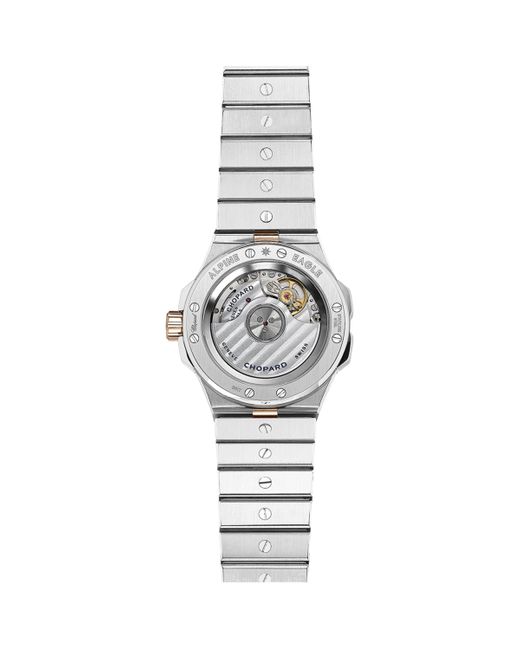 Chopard Metallic Stainless Steel And Diamond Alpine Eagle Watch