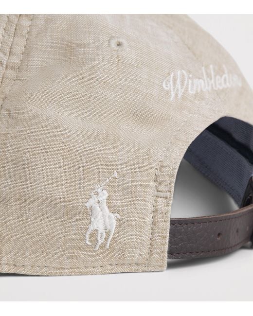 Polo Ralph Lauren Natural X Wimbledon Linen Logo Cap for men